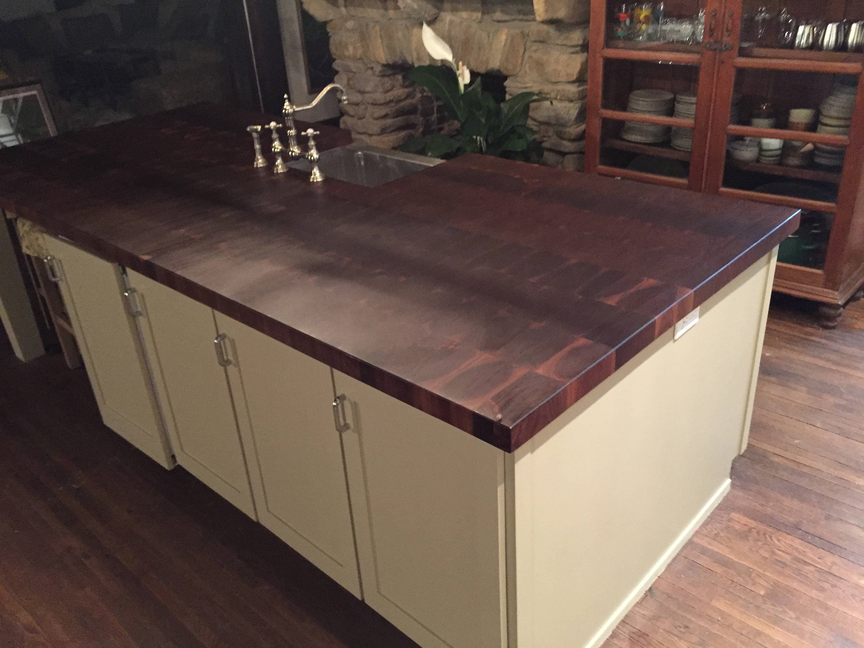 end grain island top