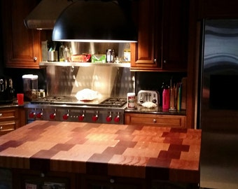 Jatoba Cherry Butcher Block Island