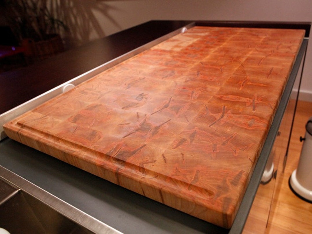 Red Ambrosia Maple Butcher Block Kitchen Island Counter Top - Etsy