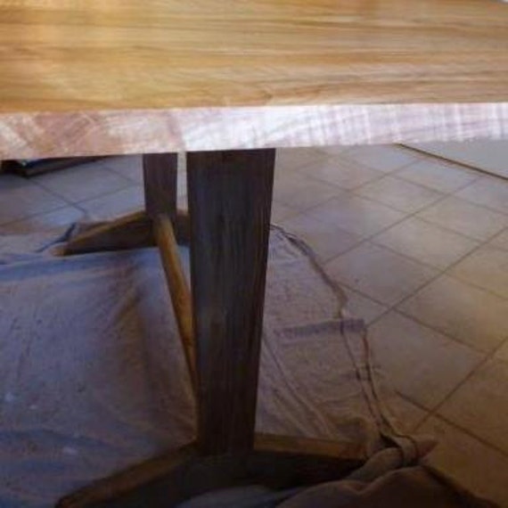 Extendable Trestle Dining Table With Modern Detail Etsy UK