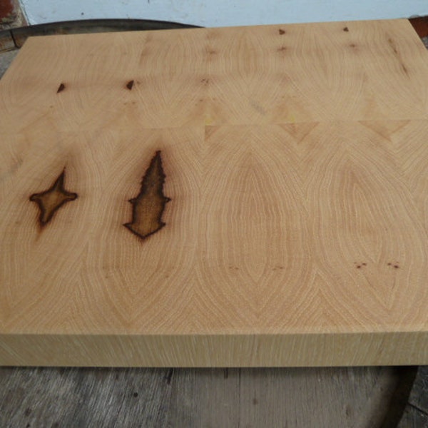 Ready to Ship Now - Hickory End Grain Chopping Board