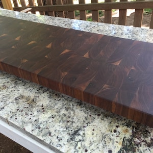 Walnut End Grain - Straight Bookmatch, Flowing Bookmath, Brick Pattern, Straight Seam