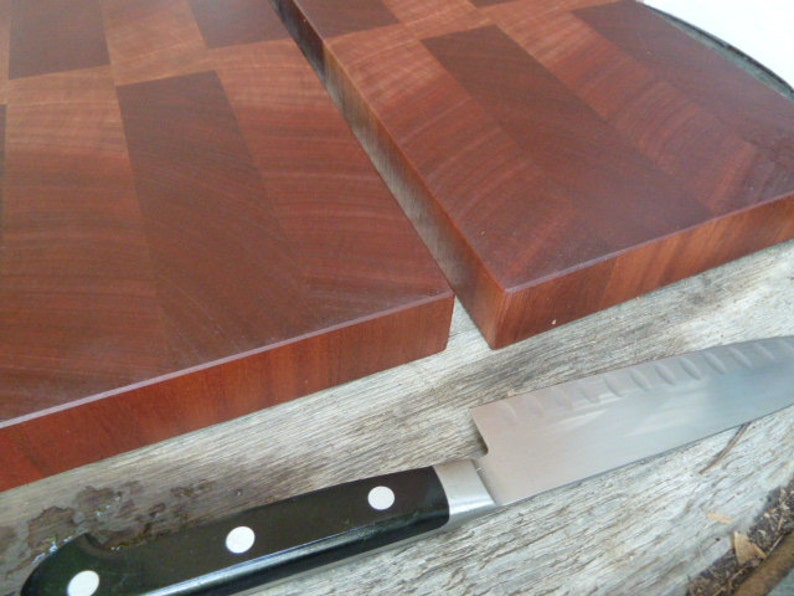 Sapele End Grain Chopping Block