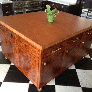 Cherry Butcher Block Island Top Bild 3