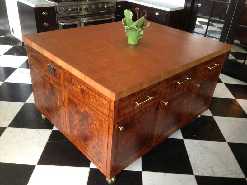 Cherry Butcher Block Island Top image 3