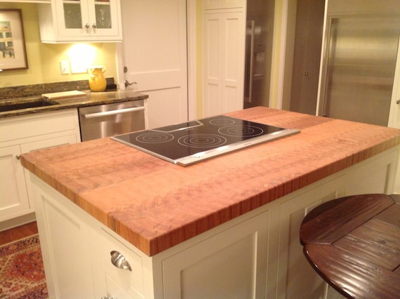 Maple Wood Cabinets With White Kitchen Island Homecrest