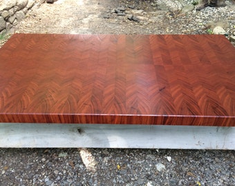 Mahogany Butcher Block Island Top