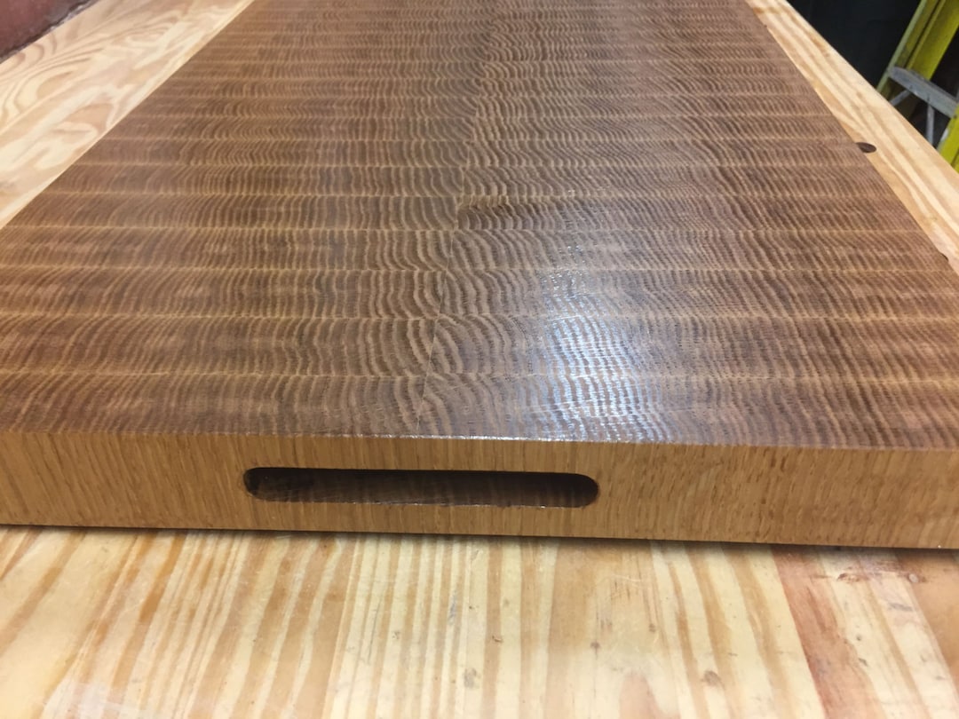 14 Cut Chop Square Cutting Board in Fumed Oak