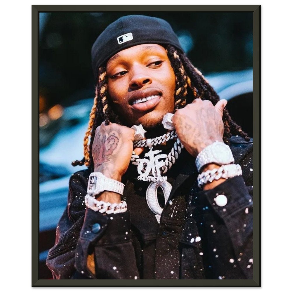 King Von Rapper Wall Art Decor Aesthetic Matte Metal Framed Poster Etsy