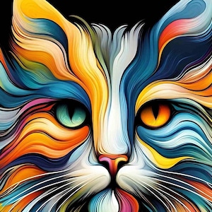 Wall Art Cat Puzzle 300/500/1000 Pieces, Cat Lover Gift, Cat Mom, Unique Gift Idea, Jigsaw Puzzle Cat Art, Home Decor Puzzle, Wooden Puzzle
