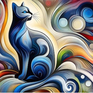 Wall Art Cat Puzzle 300/500/1000 Pieces, Cat Lover Gift, Cat Mom, Unique Gift Idea, Jigsaw Puzzle Cat Art, Home Decor Puzzle, Wooden Puzzle