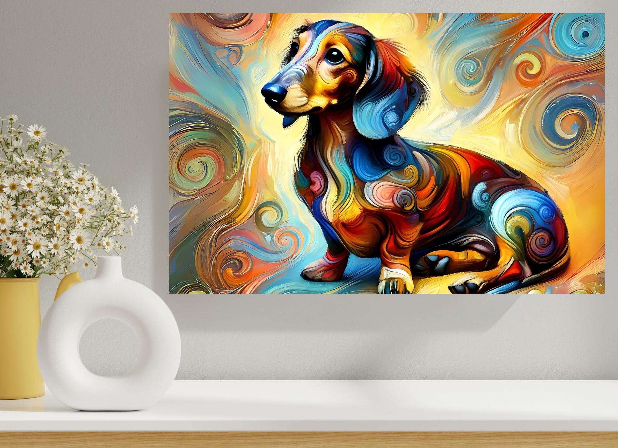 Dachshund Puzzle 300/500/1000 Pieces, Dog Lovers Gift, Gift Dad, Jigsaw ...