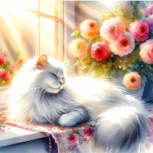 Wall Art Cat Puzzle 300/500/1000 Pieces, Cat Lover Gift, Cat Mom, Unique Gift Idea, Jigsaw Puzzle Cat Art, Home Decor Puzzle, Wooden Puzzle