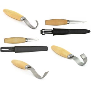 Mora houtsnijbeitelhaakpakket 162s 163s 164s 106 120 Morakniv-lepelkom