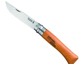 OPINEL No 10 locking knife 10cm carbon steel blade