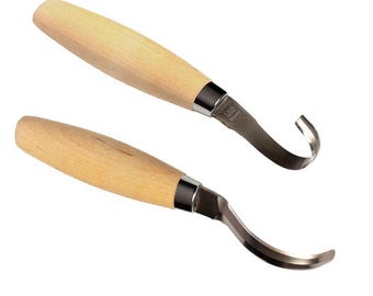 Mora 162 + 163 houtsnijwerk, dubbelverpakking roestvrijstalen lepelkom snijwerk