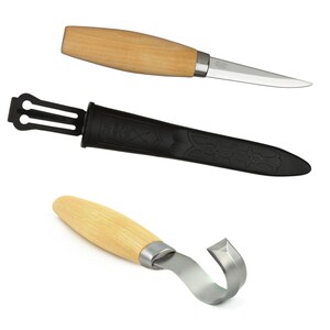 Mora 106 162 Houtsnijgereedschap beitelset lepelkom snijwerk Gemaakt in Zweden