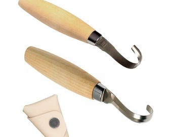 Mora 164 + 162 houtsnijhakenpakket lepelkom snijgereedschap met schede