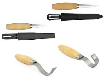 Mora wood carving chisel hook pack 162s 163s 106 120 Morakniv spoon bowl