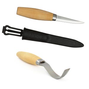 Mora 106 163 Houtsnijgereedschap beitelset lepelkom snijwerk Gemaakt in Zweden