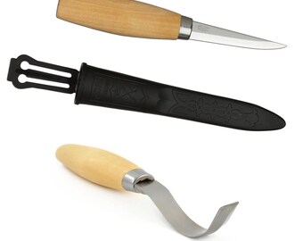 Mora 106 163 Houtsnijgereedschap beitelset lepelkom snijwerk Gemaakt in Zweden