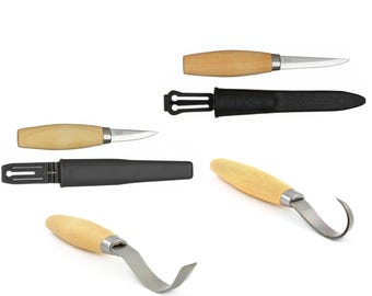 Mora wood carving chisel hook pack 164s 163s 106 120 Morakniv spoon bowl