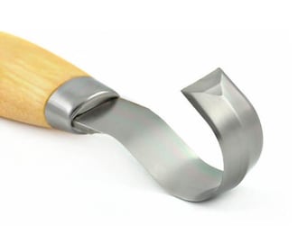 Mora 162 S roestvrijstalen snijgereedschap voor lepel en kom met dubbele rand, 15 mm radius