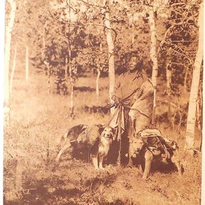 Assiniboin Hunter Sepia Print Native Americans Edward S Curtis Portraits North American Indian Life American Southwest Print Sepia Portrait
