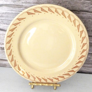 Vintage Shenango Diner Plate: Dotine Geometric Pattern, Retro Kitchen