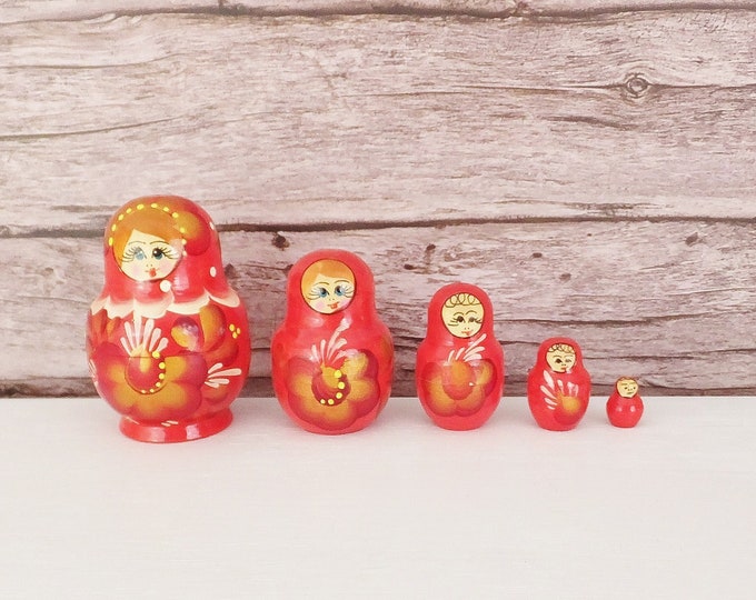 Vintage Mini Russian Nesting Dolls Matryoshka Dolls Russian - Etsy
