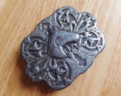 Vintage Pewter Horse Belt Buckle Vtg 1970 39 s Metal Belt Buckle Bergamot Brass Works 1974 Cowgirl Cowboy Belt 2 Inch Wide Belt Western Wear