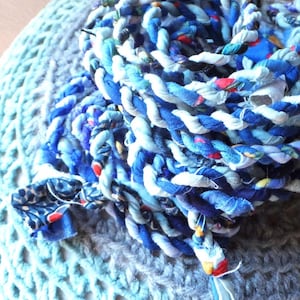 Dark Blue & Light Blue Rope Garland Nautical Decoration Boy&#39;s Nursery Decor 6 ft Garland Mantel Decor Beach Decor Sea Decorative Garland