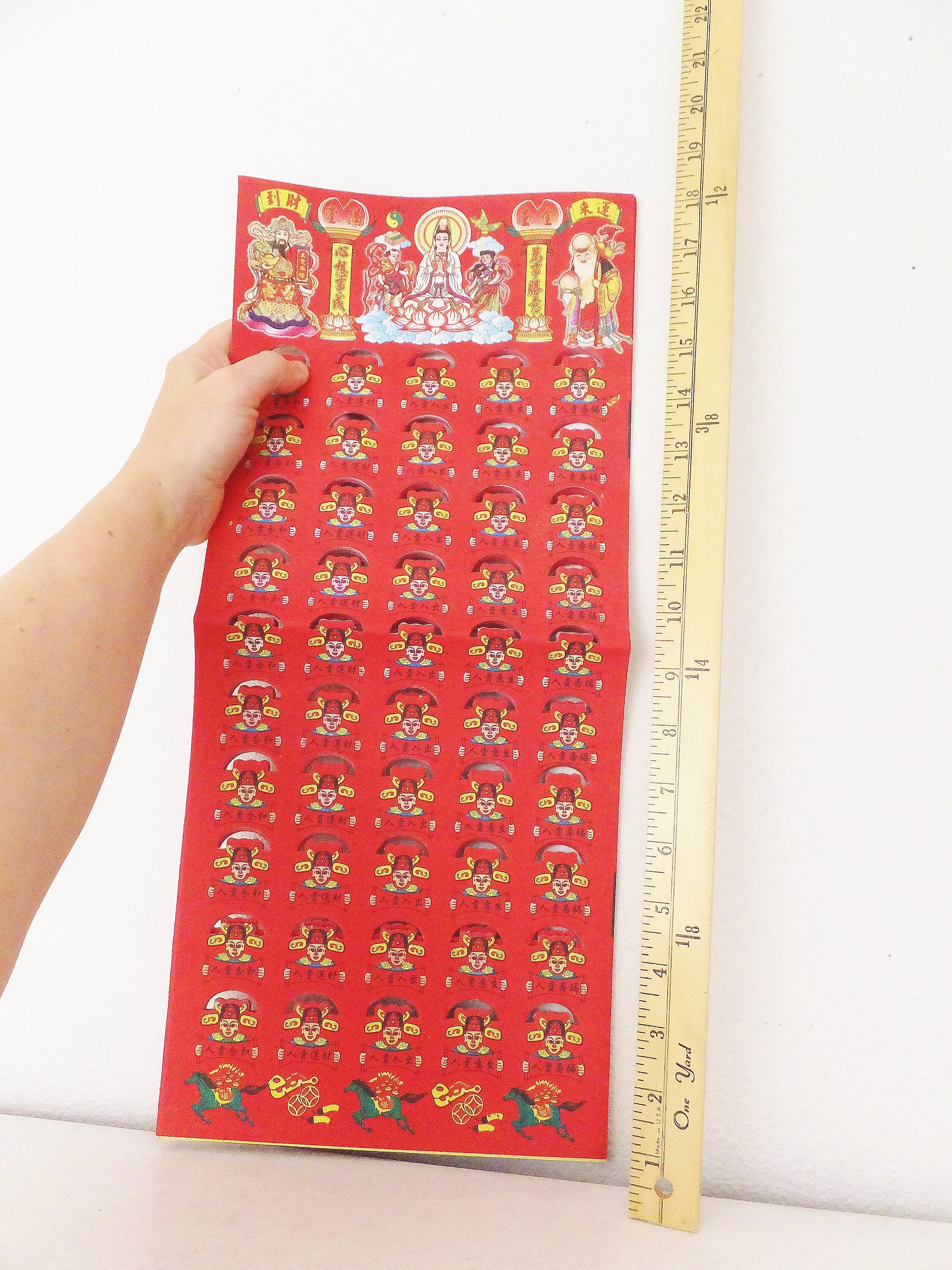 Chinese Red Joss Paper Decorative Wrapping Paper Scrapbook Etsy