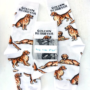 Golden Retriever-sokken Hondensokken Cadeau voor hondenliefhebber Hondenrassokken Golden Retriever-honditem Canine Casual hondensok Hondenmoedercadeau Huisdiersokken