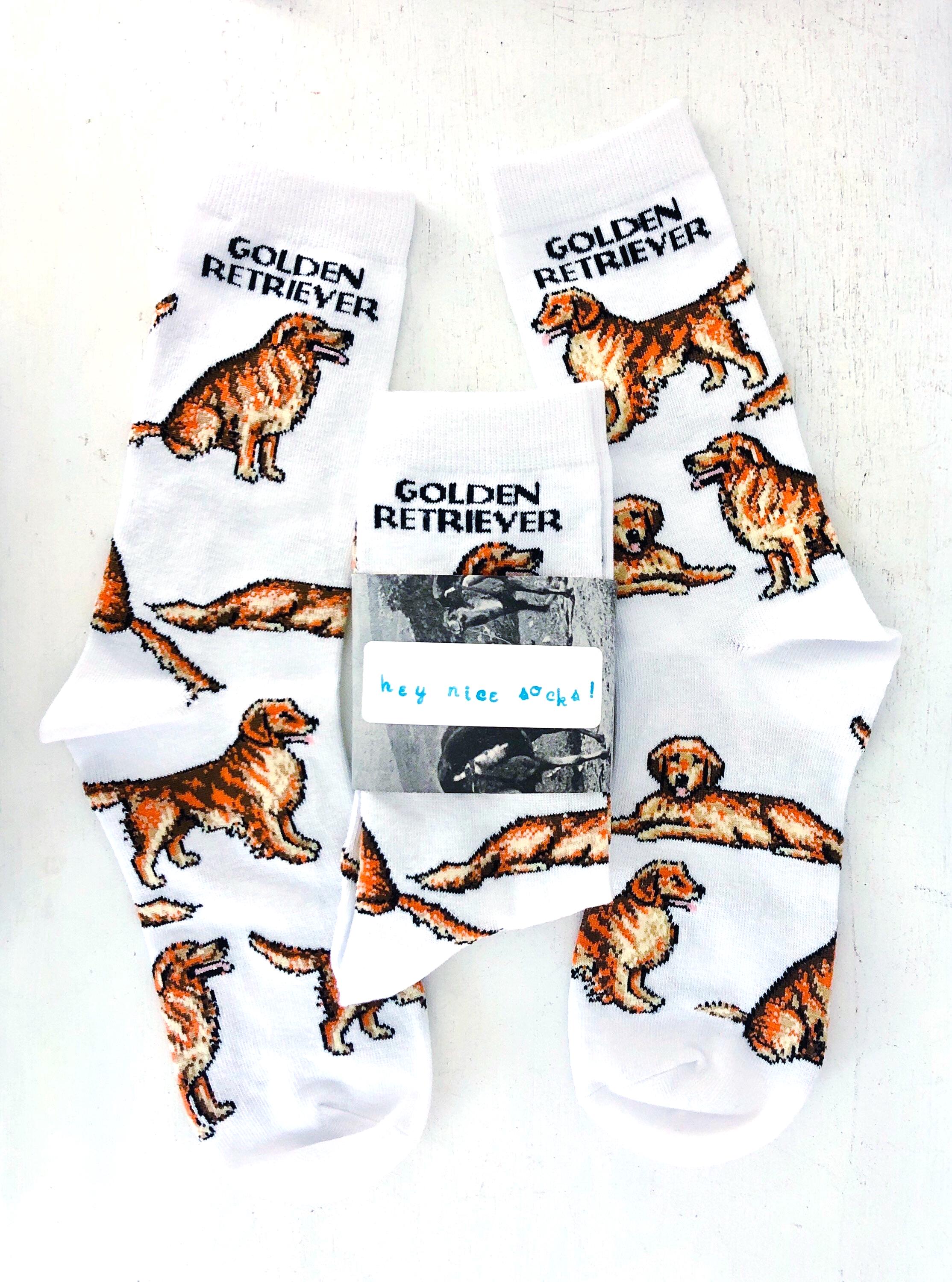slim fit dress slacks Play Day Golden Retriever Socks | Great Golden Socks - Sock Doggo main image 1