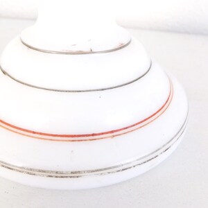 Vintage Milk Glass Cake Plate Stand: Floral Wedding Centerpiece image 9