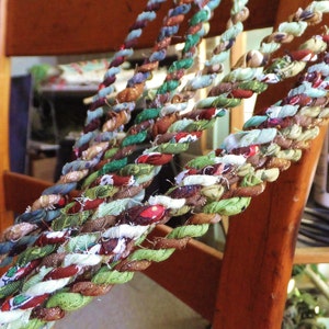 Brown &amp; Green Rope Garland Christmas Tree Decoration Garland 6 | Etsy