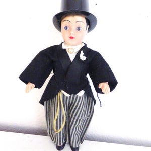 Groom Doll Vintage Dolls of All Nations Duchess Dolls Corp Doll Original Box Vtg 1940&#39;s Collectible Doll Boy Doll Charlie Chaplin Doll