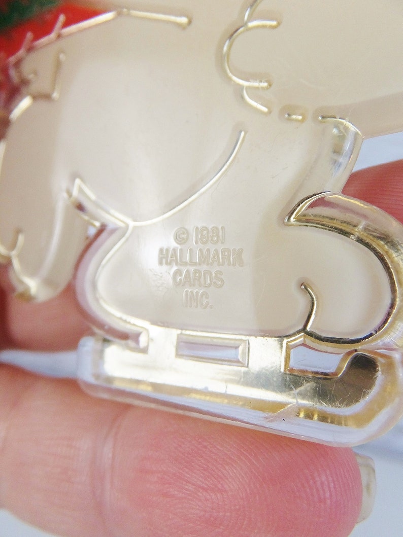 Vintage 1980's Christmas Ornament Ice Skating Bunny Etsy