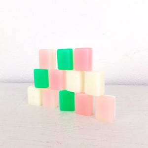 Vintage Mahjong Tiles: Acrylic Lucite Game Pieces, Jewelry Supply (12 Random Pieces) image 4