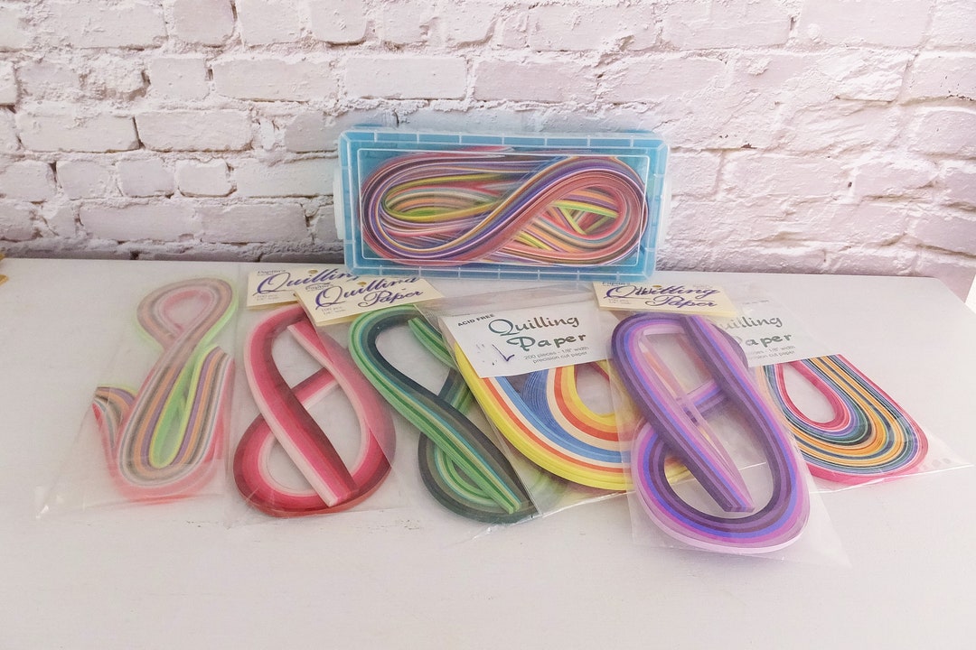 Quilling Paper Lot of Paper Strips for Quilling Papercraft Colorful Paper Strips Precut Quilling