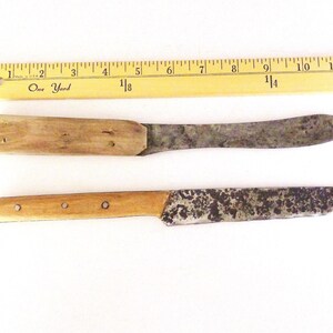 Rustic Primitive Farmer&#39;s Knives Farmhouse Decor Industrial Decor Folk Art Decor Rustic Decor Rustic Knives Folk Art Tools Farmer&#39;s Knives