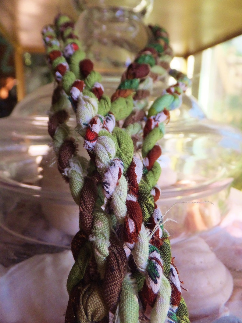 Brown & Green Rope Garland Christmas Tree Decoration Garland 6 Etsy
