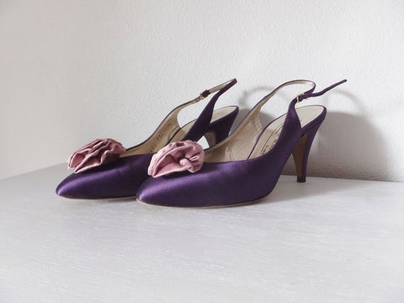 purple pumps size 10