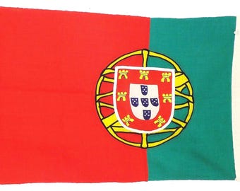 ヴィンテージウールのポルトガル国旗：ミッドセンチュリーポルトガルの