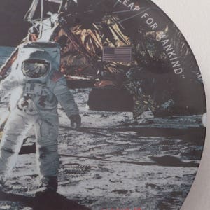 Vintage Moon Landing Souvenir Plate Melamine Plate Apollo Moon Landing Plate Space Decor NASA Nerd Decor Texas Ware Melamine Plate Vtg 1969 image 9