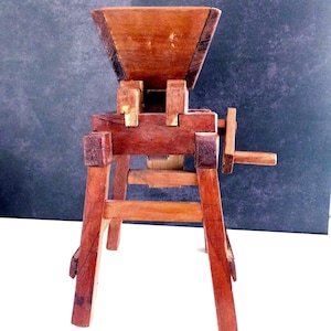 Reproduction Hopper Apple Press Hopper Primitive Decor Tool Repro Farmhouse Decor Primitive Kitchen Decor Wooden Farm Tool Fruit Orchard