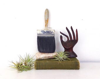Antique Paint Brush Industrial Objet D&#39;Art Conversation Piece Interesting Object Mid Century Decor Eclectic Artist Cottage Farmhouse Decor