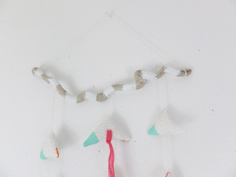 Modern Boho Hanging Mobile Wall Hanging Soft Sculpture in Etsy