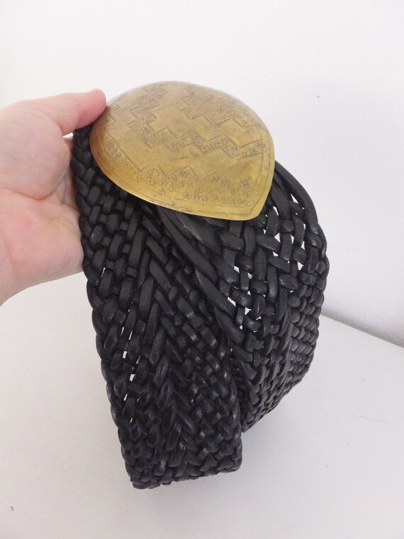 Wide Moroccan Belt Wide Belt Braided Leather Belt